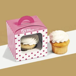 Custom Printed Cupcake Boxes With Window