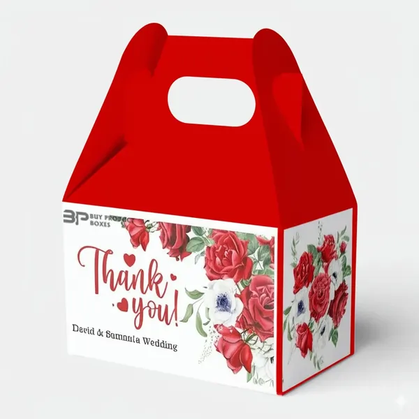 Red Gable Boxes
